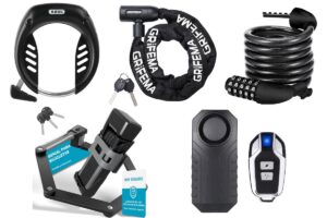 candados y cadenas para seguridad de bicicletas delivery